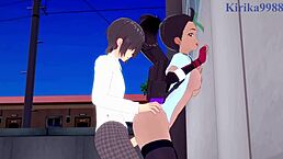 Nemona, Nemo, And Iono Engage In Intense Sex In This Pokemon Hentai Creampie Scene.