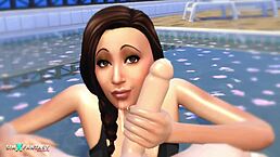 i explore passionpool with jade rosa in sims 4