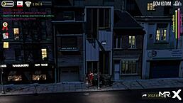 in fashionbusiness episode e2 53, character shows pussy in restaurant scene