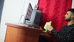 Hot Interview: Boss Massages New Brunette's Ass