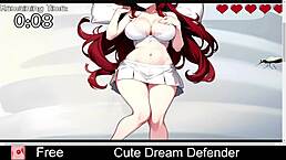 Wow, cute dream defender in erotic hentai!