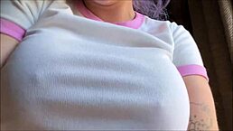 Goth step sister Charli O gives blowjob to horny perv Alex Adams