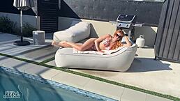 Fucking My Bosses Daughter By His Pool