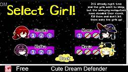 Wow, cute dream defender in erotic hentai!