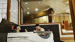 In this NARRATIVE, a MUSCULAR twink and bodybuilder form a VERSATILE gay TRIO on the desk