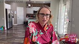 stepmom caught skinny dipping in backyard pool