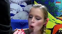 Bukkake Drenched Ho Fucks Monster Cock 😈