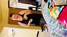 Admiring my beautiful blue-green eyed girlfriend led to intense international encounter