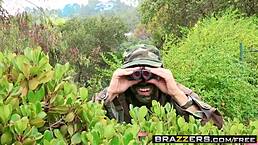 brazzers scene where casey calvert and dan sneak into the garden for a fun encounter