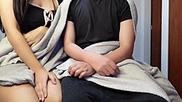 having sneaky sex, almost got caught with hot stepsister!