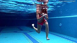 Blonde Pornstar Tiffany Tatum Showers Her Hot Ass By The Pool In Bikini