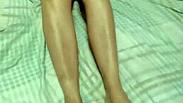 Wife showing off her big tits to the delivery boy and making him cum.