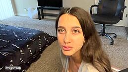 i got cum on my face and sent outside to backyard.