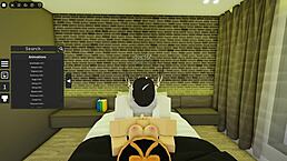 Cute Robloxian witch gets banged by stranger in group