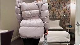 stepmother and stepson share a bed in hotel room stay