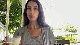 i got cum on my face and sent outside to backyard.