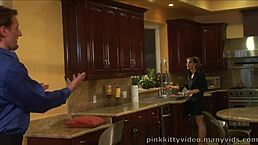 Blonde Nikki Benz Sucks Cock and Takes Pussy Pounding