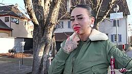 Man, German Teen Katharina Pisses Durin’ Rough Pickup Fuck