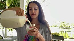 i got cum on my face and sent outside to backyard.