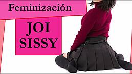 joi sissy play with feminization and minifalda instructions.