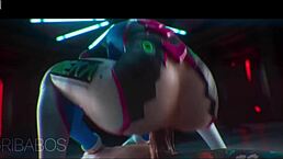 this overwatch animation is running wild with hentai style