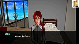 In My New Family Cartoon Game, Teen With Small Tits Fucks Milf Redhead Brunette On Big Ass?