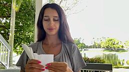 i got cum on my face and sent outside to backyard.