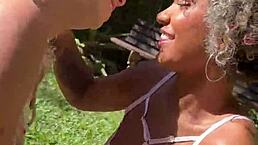 I Crave Seeing Negra Gostosa and Dani in Wild Garden Action