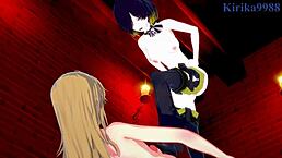 法拉、雷乌尔和枫的狂野扶她娘Hentai性爱