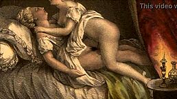 Detailed vintage cartoon illustration from antique collection