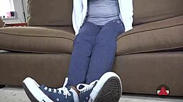 yo, they told this submissive ebony model to flash her ass!