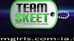 Horny teen 18+ with big boobs squirts while getting fucked in pov