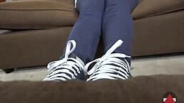 yo, they told this submissive ebony model to flash her ass!