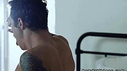 gay thug roughly bangs his buddy fresh outta jail