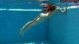 NICOLE PEARL SUPER HOT AND HORNY SHAKING ASS IN THE POOL
