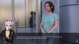 Kate in cosplay costume gets blowjob in 3d hentai game.