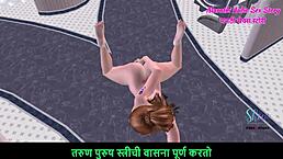 I am a beautiful teen 18+ in 3d cartoon fingering my ass and pussy on the floor