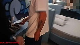 Brasileira Bruna Silva Hotwife Meets Stranger for Blowbang Encounter