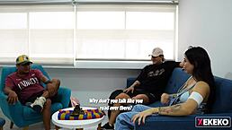 feeling wild seducing my brother's gay friend alone at home.