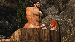 Handsome Mega Hunk Cam Heyward Gets Blowjob At Spa Retreat