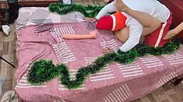 Sucking My Big Ass Stepmothers Pussy And Ass For Christmas