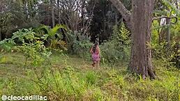 Cleo cadillac, the housekeeper ate me in the hair in the woods behind the house?