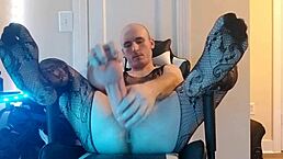 does this sissy in fishnets take monster cock for gaping?