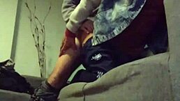 Intense gay blowjob and raw pounding on the couch in wild detail.