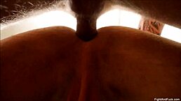 Muscular twink bareback fight fuck