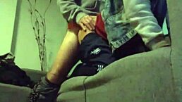 Intense gay blowjob and raw pounding on the couch in wild detail.