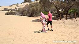 穆斯林丰满妹子业余角色扮演硬操