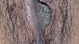 latina milf close up in amateur couple scene