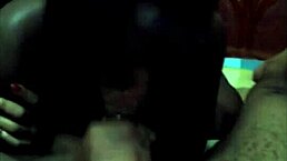 ebony teen sucks non-stop in wild deepthroat action