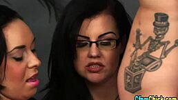 Clothed Babe TITFUCKS Rod!